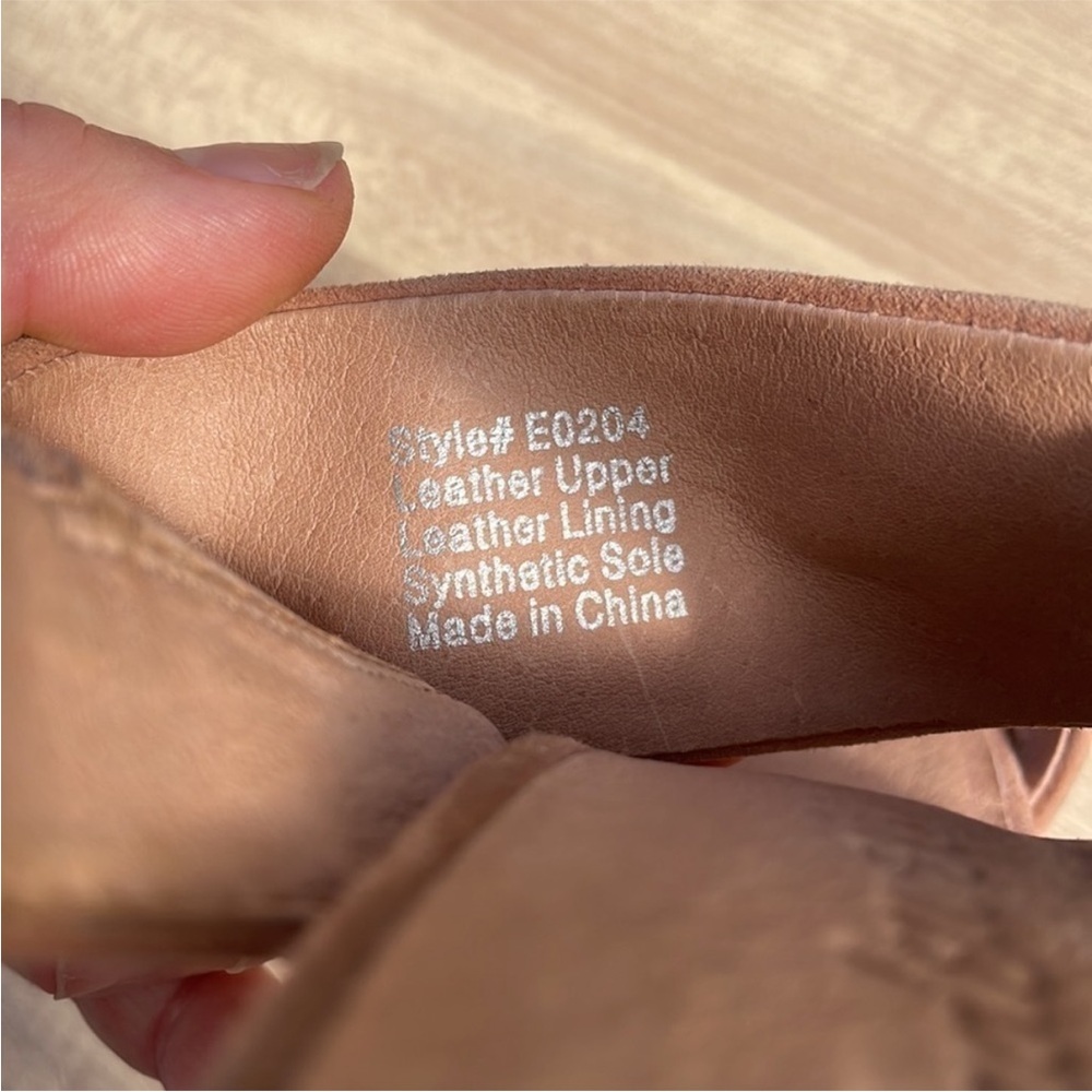 CLEAR OUT PRICE! Madewell The Octavia Sandal Dusty Rose Chunky Heels Size 7.5 - Picture 9 of 12